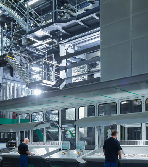 LITHOMAN with 160-pages (two-web 80-page LITHOMAN) at WKS Druckholding in Wassenberg, Germany. The world’s largest commercial web offset press starts production.