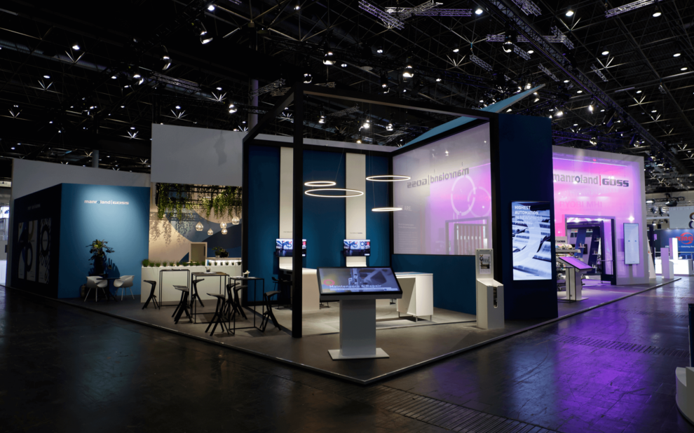 manroland goss booth at drupa 2024